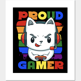 Proud Gamer Gaymer Lesbian LGTBQ Posters and Art